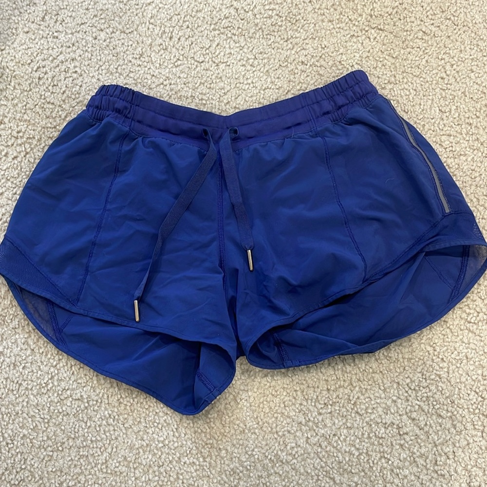 Lululemon hotty hot shorts. Blue